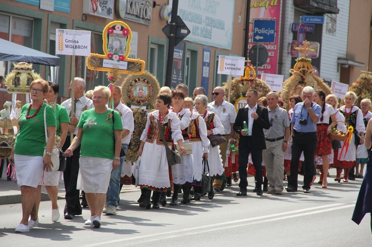 Dożynki wojewódzkie w Bobowej