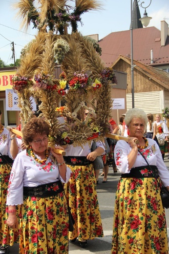 Dożynki wojewódzkie w Bobowej