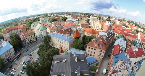 Panorama Lublina z Wieży Trynitarskiej.