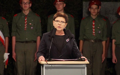 Przemówienie premier Beaty Szydło na Westerplatte