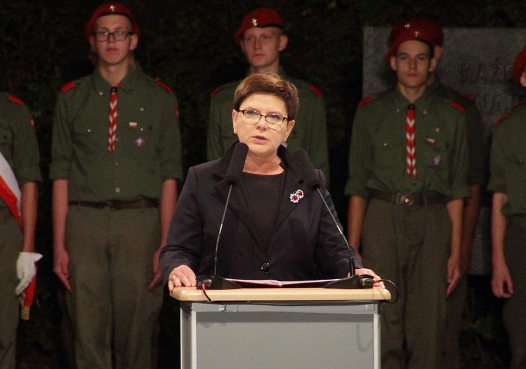Przemówienie premier Beaty Szydło na Westerplatte