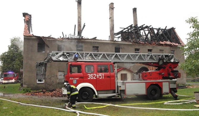 Spłonął budynek mieszkalny, w którym była kaplica