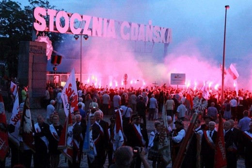 Manifestacja patriotyczna w rocznicę Porozumień Sierpniowych