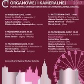 Chorzowski Festiwal Muzyki Organowej i Kameralnej, od 30 września do 28 października
