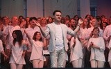 Gospel Rain i Arkadio na dziedzińcu KUL