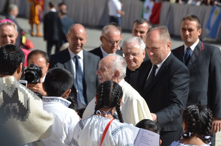 Zdjęcia ze spotkania z papieżem Franciszkiem