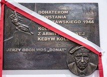 Jerzy Odon Woś - tablica w archikatedrze warszawskiej
