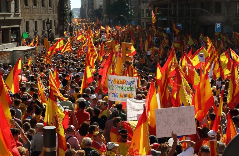 Demonstracja w Barcelonie