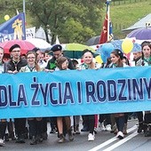 Uczestnicy marszu przyjechali z całej diecezji.