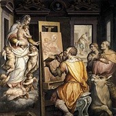 Giorgio VasariŚw. Łukasz malujący Madonnę fresk, ok. 1565kościół Santissima Annunziata, Florencja