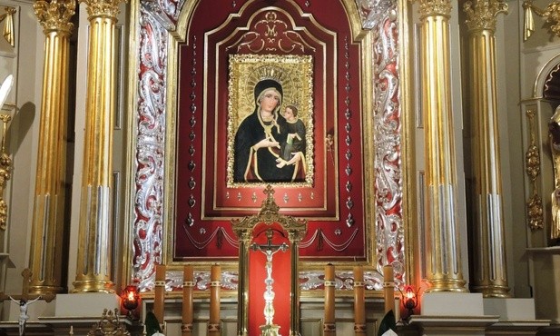 Łaskami słynąca ikona Matki Bożej w kęckim sanktuarium