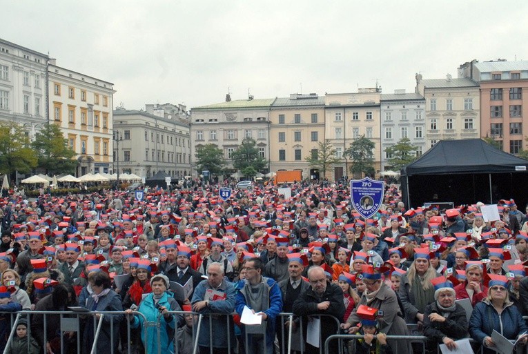 Finał Roku Kościuszki na krakowskim Rynku Głównym