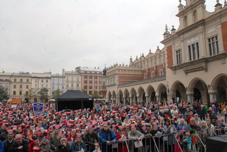 Finał Roku Kościuszki na krakowskim Rynku Głównym