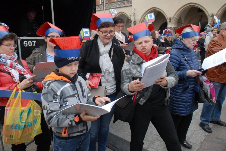 Finał Roku Kościuszki na krakowskim Rynku Głównym