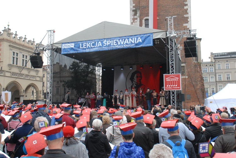 Finał Roku Kościuszki na krakowskim Rynku Głównym