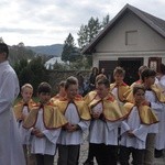 Święci Jan Paweł II i Maksymilian Kolbe w Muszynie