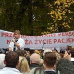 Protest lekarzy rezydentów w Warszawie