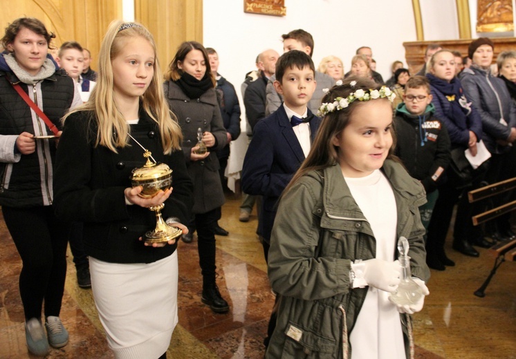 Powitanie w parafii św. Jana Chrzciciela w Mińsku