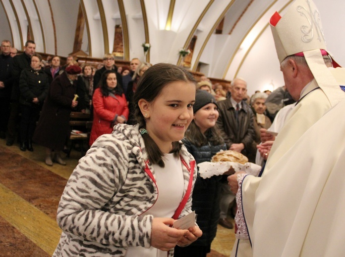 Powitanie w parafii św. Jana Chrzciciela w Mińsku