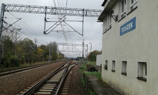 Stacja kolejowa w Toszku 