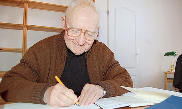 Ks. Zdzisław Chlewiński mieszka w Wyższym Seminarium Duchownym, gdzie jest pod stałą opieką medyczną (zdjęcie wykonane 10 lat temu).