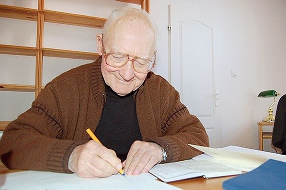 Ks. Zdzisław Chlewiński mieszka w Wyższym Seminarium Duchownym, gdzie jest pod stałą opieką medyczną (zdjęcie wykonane 10 lat temu).