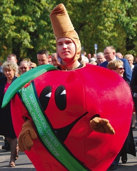 ▲	Niekwestionowanym bohaterem promującym Skierniewice od lat jest jabłko. 