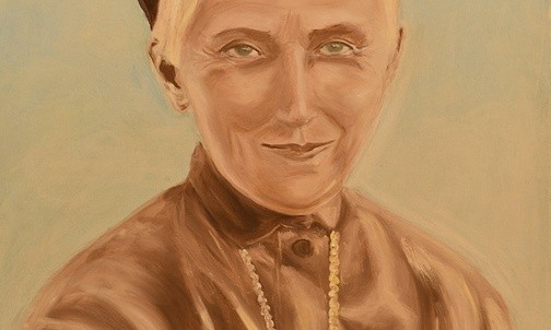 Św. Urszula Ledóchowska, Anna M. Saczuk, olej na płótnie, 2017.