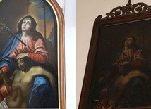 Obraz po i przed renowacją