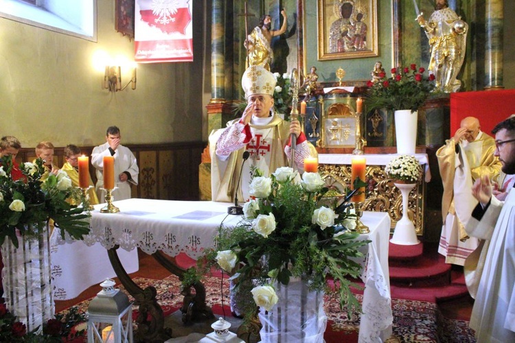 Poświęcenie figury w Dziećmorowicach