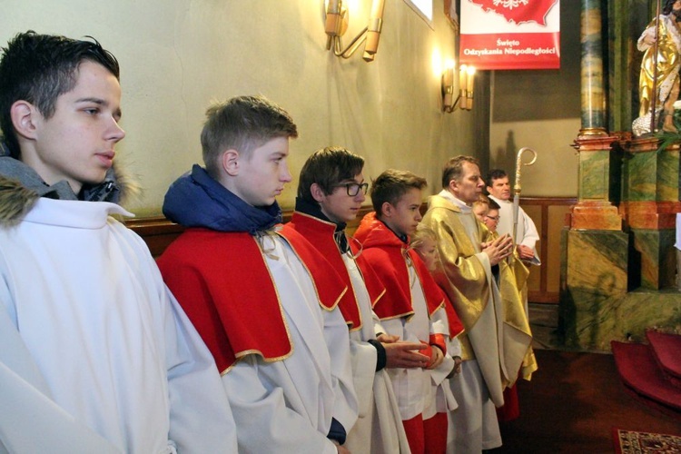 Poświęcenie figury w Dziećmorowicach