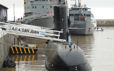 Zaginiony okręt podwodny ARA San Juan sygnalizował awarię