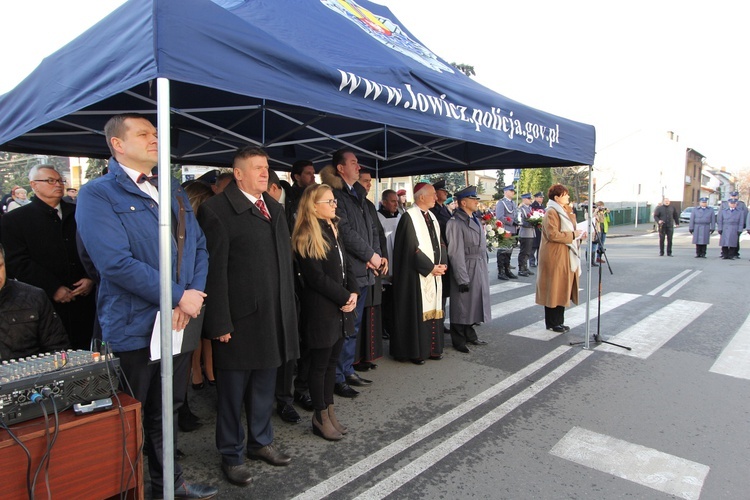 Odsłonięcie tablicy pamiątkowej w Łowiczu