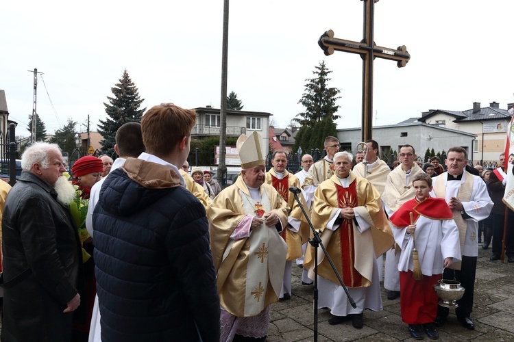 Poświęcenie wieży kościoła w Prokocimiu