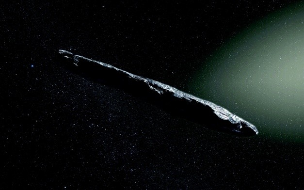 Asteroida Oumuamua znalazła się w pobliżu Ziemi niespodziewanie i już oddala się od nas.