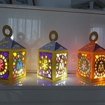 Lampiony zrobione przez siostry Klaudię 9lat, Martynkę 6lat i Dominisię 4 latka.