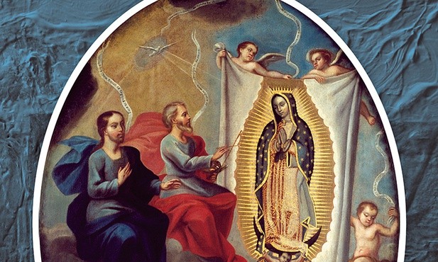 Joaquín VillegasBóg malujący Maryję z Guadalupeolej na płótnie, XVIII w.Narodowe Muzeum Sztuki Meksyk