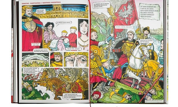 Komiks pokazuje najważniejsze wydarzenia z historii Polski.