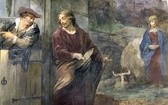 Józef szukający gościny w Betlejem. Willmann namalował siebie jako oberżystę.