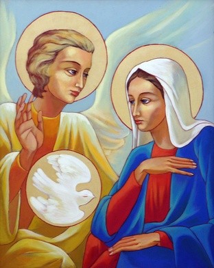 Archanioł Gabriel i Maryja