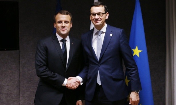 Morawiecki spotkał się z Macronem