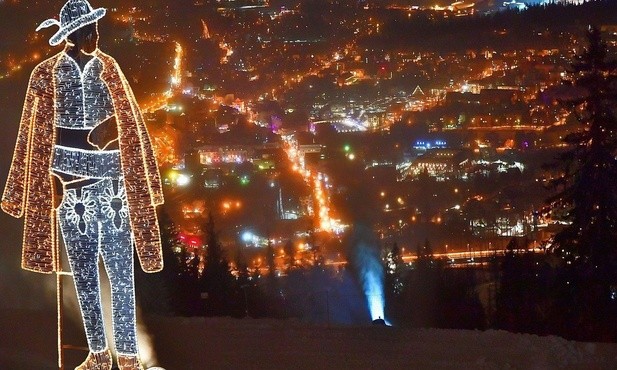 Najjaśniejszy punkt na zimowej mapie Polski jest...