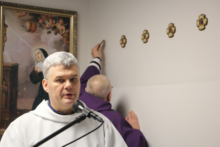 Poświęcenie kaplicy w szpitalu w Głownie