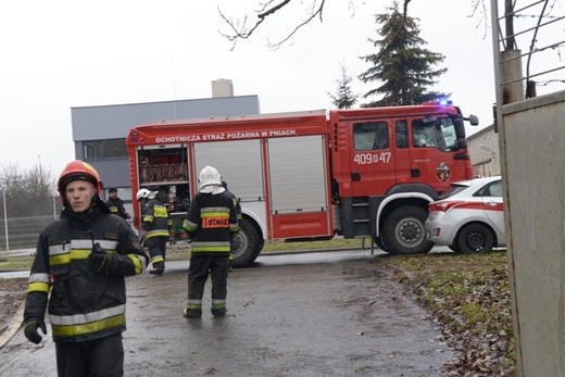 Pożar hurtowni chemicznej w Radomiu