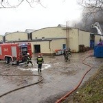 Pożar hurtowni chemicznej w Radomiu