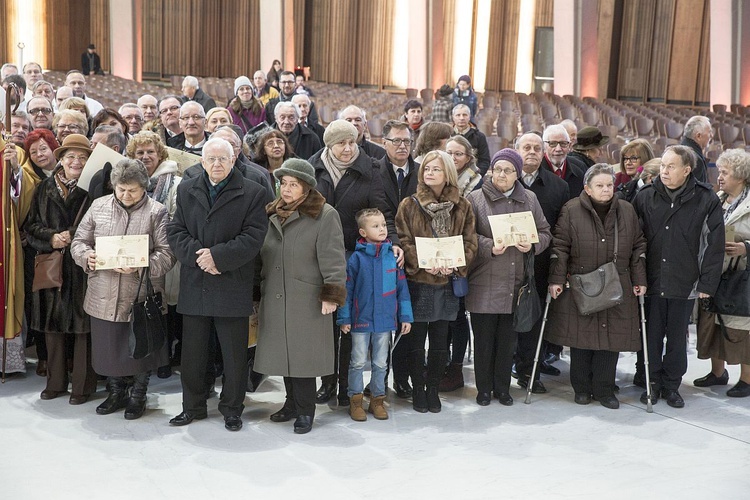 Jubileusze małżeńskie w Świątyni Opatrzności Bożej