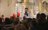 Akcja "Noś odblaski. Bądź widoczny na drodze" w kościele w Zabrzegu