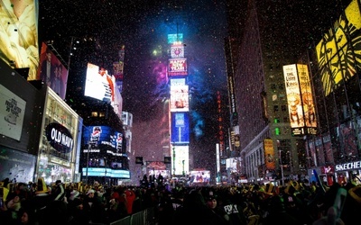 1 mln osób powitało Nowy Rok na Times Square