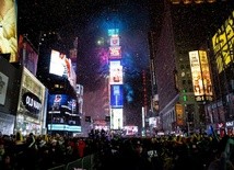 1 mln osób powitało Nowy Rok na Times Square