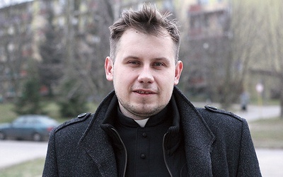 ▲	Ks. Łukasz pracuje w parafii św. Wojciecha BM w Lublinie.